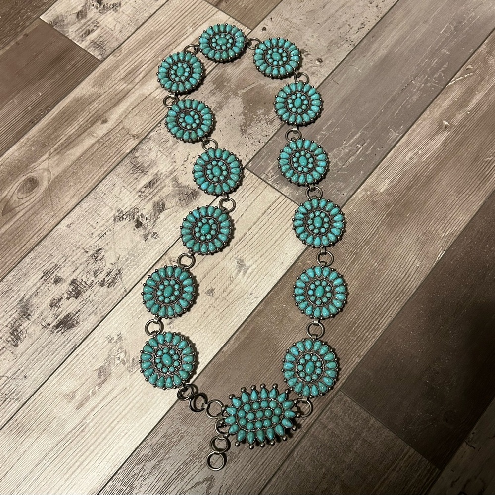 Turquoise Concho Belt